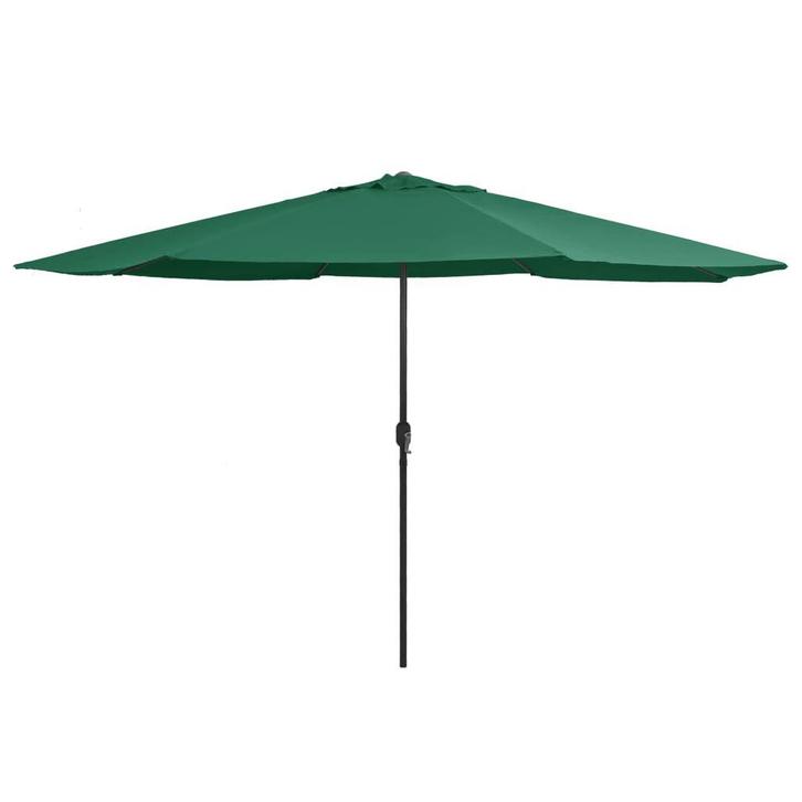 Grote Parasol Groen 390cm | OP = OP | Ideaal voor terras!, Tuin en Terras, Parasols, 3 tot 4 meter, Nieuw, Stokparasol, Verzenden