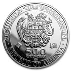 Armenië. 500 Dram 1 oz Armenia 500 Drams Ark Noah Silver