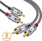 2dekans | Drivv. Premium Tulp Stereo Audio Kabel - 2RCA naar, Audio, Tv en Foto, Audiokabels en Televisiekabels, Ophalen of Verzenden