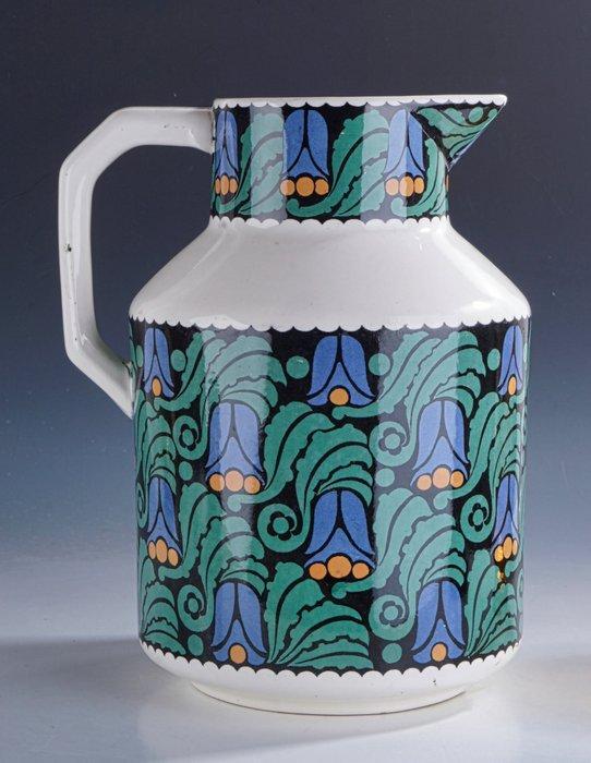 Villeroy & Boch Mettlach - Vaas - Polychrome Art Deco, Antiek en Kunst, Antiek | Glaswerk en Kristal