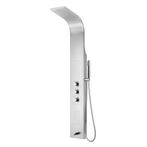 Douchepaneel BWS Erie 160x20x7 cm Mat Chroom, Doe-het-zelf en Bouw, Sanitair, Ophalen of Verzenden, Nieuw, Chroom, Kraan