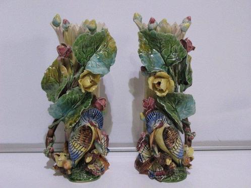vieux paris - Vaas (2) - Porselein - de vazen barbotines, Antiek en Kunst, Antiek | Glaswerk en Kristal