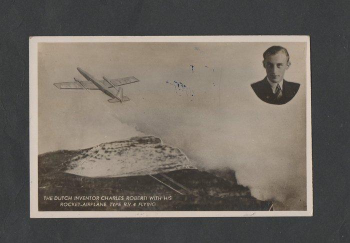 België 1936 - kaart raketpost ALBERTINE R.V.8 met foutieve, Postzegels en Munten, Postzegels | Europa | België