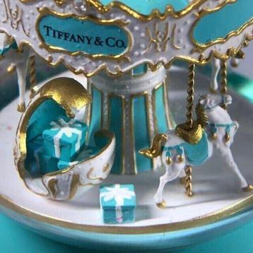 Tiffany & Co Music snow Carousel spins around, collector