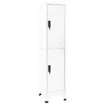 vidaXL Armoire Ã  casiers Blanc 38x45x180 cm Acier, Verzenden