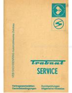 1984 TRABANT DEALER SERVICE BOEK DUITS, Autos : Divers, Modes d'emploi & Notices d'utilisation