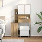 vidaXL Kaptafel met lade Artisan Eiken 80 x 35 x 132 cm, Verzenden, Nieuw