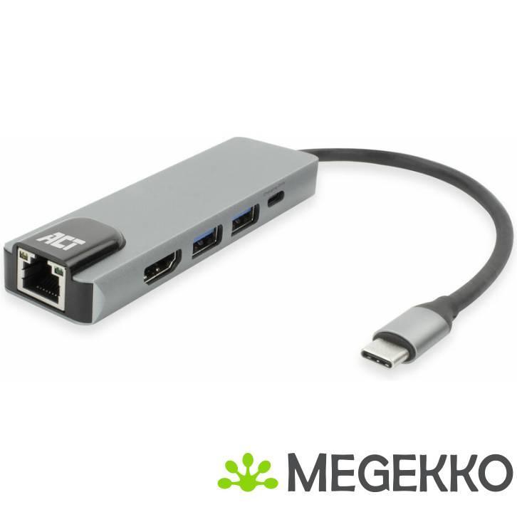 ACT AC7091 laptop dock & poortreplicator Bedraad USB 3.2 Gen, Computers en Software, Overige Computers en Software, Nieuw, Verzenden