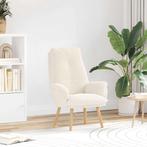 Stoffen Relaxstoel Creme | Retour Deal | Vandaag Nog!, Verzenden, Minder dan 75 cm, Nieuw, 50 tot 75 cm