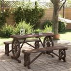 vidaXL 3-delige Tuinset massief vurenhout, Verzenden, Nieuw, Tuinset
