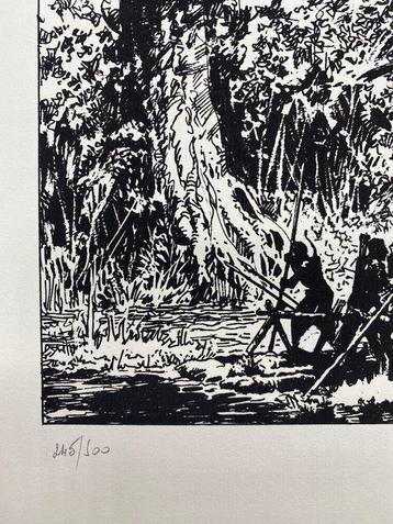 Grzegorz Rosiski - 1 Silkscreen - Thorgal - Fac-similé de beschikbaar voor biedingen