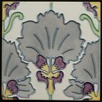 Art Nouveau Tegel - floraal - Manufactures Céramiques, Antiek en Kunst
