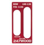 247WOOD FIS inleg 160x32 voor BSW 160-120, Doe-het-zelf en Bouw, Nieuw, Overige materialen, Klink of Kruk