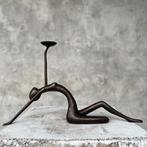 sculptuur, NO RESERVE PRICE - Candlestick - Bronze - 19 cm -