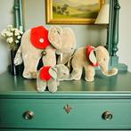 Steiff - Pluche dier Set of 3 vintage Steiff elephants in