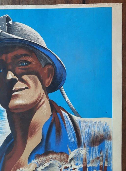 Vecou - Devenez mineur - premier ouvrier de France - jaren, Antiquités & Art, Art | Dessins & Photographie