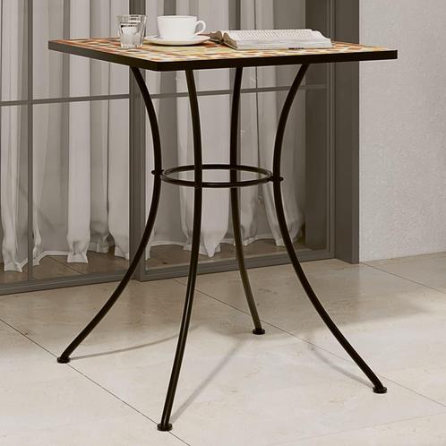 vidaXL Bistrotafel mozaïek 60x60x74 cm keramiek, Tuin en Terras, Tuintafels, Nieuw, Verzenden