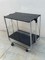 Chariot de service - Métal - Desserte pliante