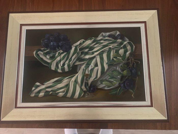 Gerry van der Linden van Diesen (1948) - Glazenschaal met, Antiek en Kunst, Kunst | Schilderijen | Klassiek