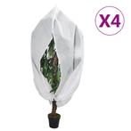 vidaXL Plantenhoezen met ritssluiting 4 st 70 g/m² 1x1,55 m, Verzenden, Nieuw