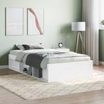 vidaXL Bedframe wit 100x200 cm, Huis en Inrichting, Slaapkamer | Bedden, Verzenden, Nieuw