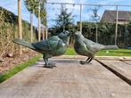 Beeldje - A pair of bronze birdies (2) - Brons