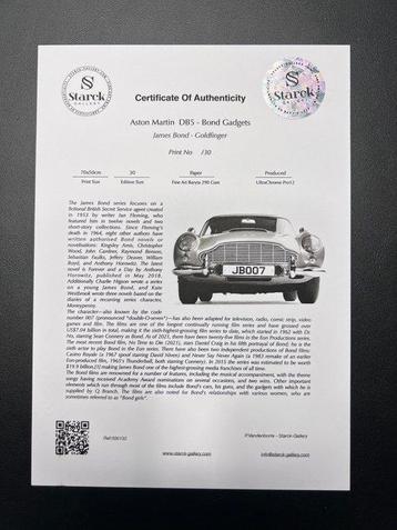 James Bond 007 - Aston Martin DB5 History Models - Fine Art