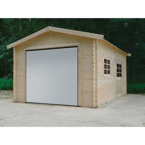 Garage in hout traditional 3580 x 5080 mm 28 mm wanddikte -, Tuin en Terras, Tuinhuizen, Nieuw