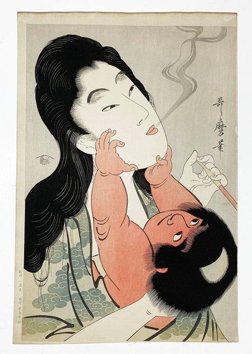 Yamauba to Kintar Ukiyo-e () - Kitagawa Utamaro, Antiek en Kunst, Antiek | Overige Antiek