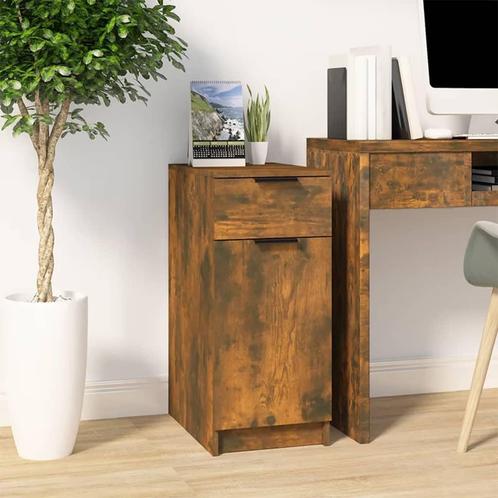 vidaXL Bureaukast 33,5x50x75 cm bewerkt hout gerookt, Huis en Inrichting, Kasten | Overige, Nieuw, Verzenden