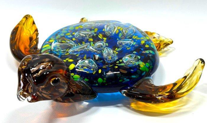Murano Italia - 9x28x29 cm - 3 kg - sculptuur, Tartaruga -, Antiquités & Art, Curiosités & Brocante