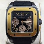 Cartier - Santos 100 Chronograph XL Titanium Rose Gold -