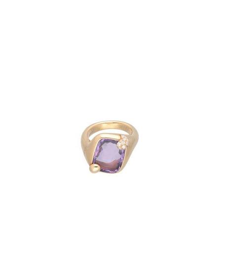 Pomellato - Ring - Rittrato - 18 karaat Roségoud Amethist, Handtassen en Accessoires, Ringen