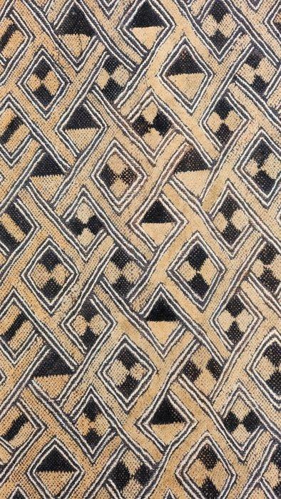 Tapis - Shoowa-Kuba - congo RDC (Sans Prix de Réserve), Antiek en Kunst, Kunst | Niet-Westerse kunst