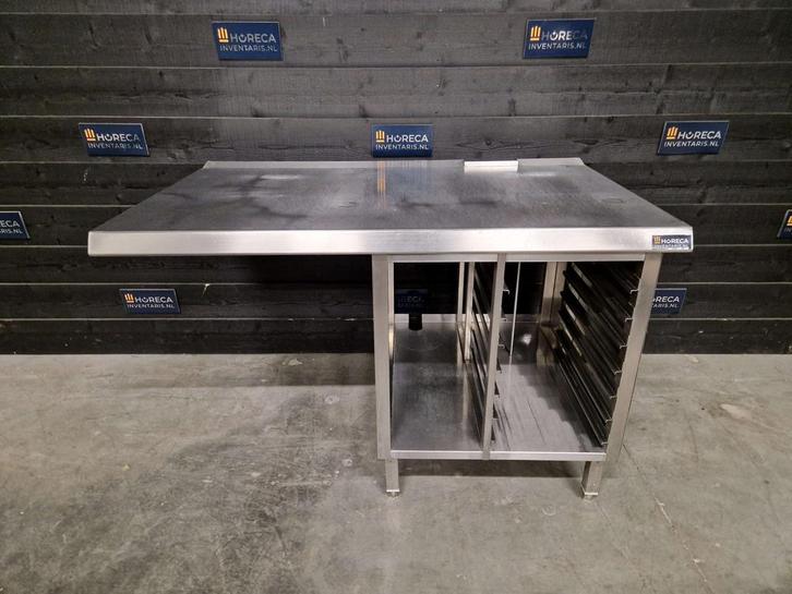Onderstel voor oven of combisteamer | RVS | 145 cm, Zakelijke goederen, Horeca | Keukenapparatuur, Gebruikt