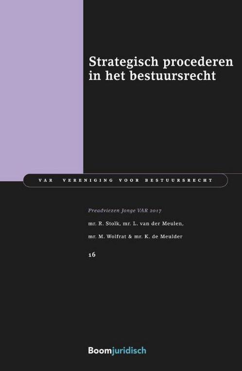 Strategisch procederen in het bestuursrecht / Jonge, Boeken, Wetenschap, Zo goed als nieuw, Verzenden
