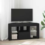 vidaXL Hoek LED TV Cabinet Zwart 100 x 40 x 50 cm Bewerkt, Verzenden, Nieuw