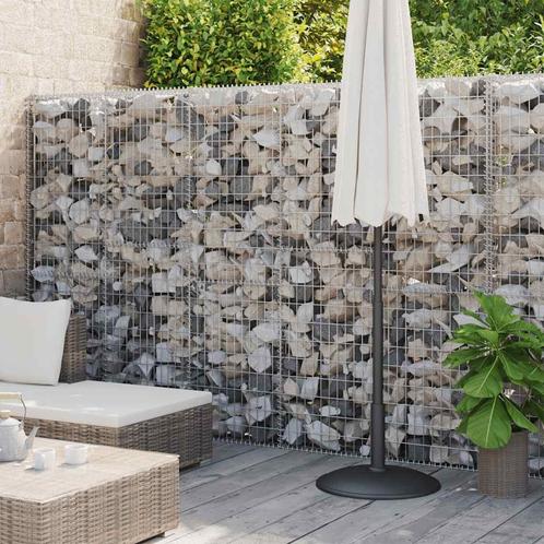 vidaXL Schanskorfmuur met deksels 900x30x200 cm, Tuin en Terras, Tuinhekken en Hekwerk, Nieuw, Verzenden