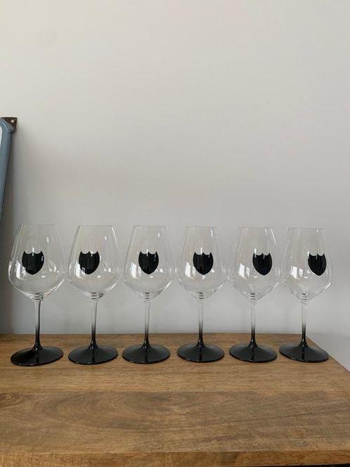 Champagneglas (6) - Dom Perignon met zwart logo, Riedel, Collections, Vins