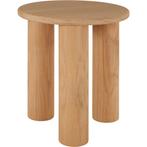 tectake Bijzettafel Sisi, rond, poten van massief hout - lic, Verzenden, Nieuw