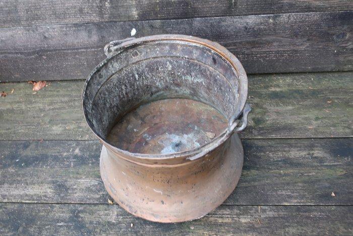 Jardinière - Koper - koperen emmer, Antiek en Kunst, Curiosa en Brocante