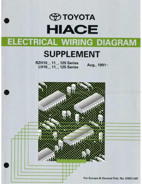 1991 TOYOTA HILUX | 4RUNNER ELECTRISCH DIAGRAM (SUPPLEMENT), Auto diversen, Handleidingen en Instructieboekjes
