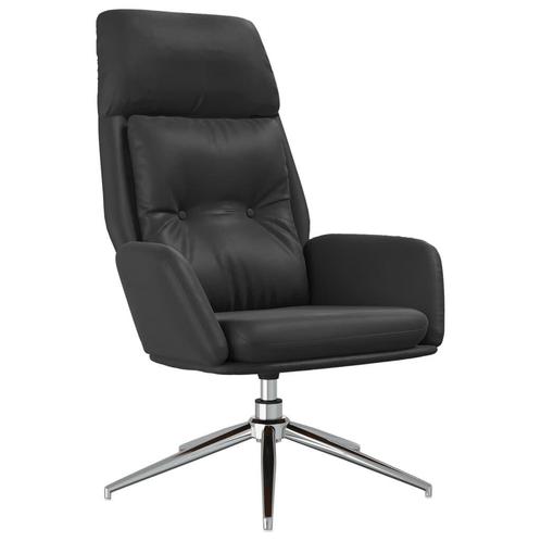 Leren Relaxzetel Zwart | Tweede Kansje | Comfortabel!, Huis en Inrichting, Fauteuils, 50 tot 75 cm, 75 tot 100 cm, Nieuw, Verzenden