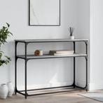 vidaXL Wandtafel 100x35,5x75 cm bewerkt hout grijs sonoma, Huis en Inrichting, Tafels | Bijzettafels, Verzenden, Nieuw