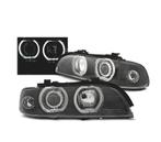 PHARES XENON D2S ANGEL EYES LED POUR BMW E39 95-00 FOND NOIR, Verzenden