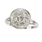 Ring Platina -  2.06ct. tw. Diamant (Natuurlijk)  - Vintage