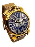 GaGà Milano - Manuale 46mm SLIM Gold Plated - BOX - Sans, Nieuw
