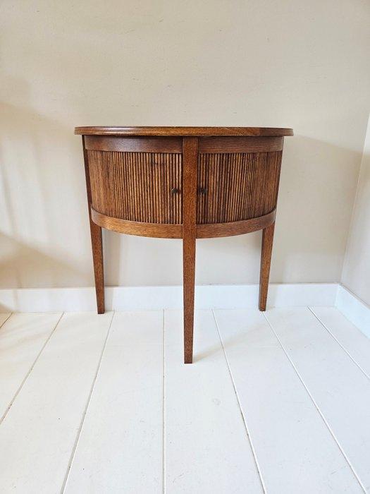 Kast - Eik - Vintage demi-lune kastje, Antiquités & Art, Art | Objets design