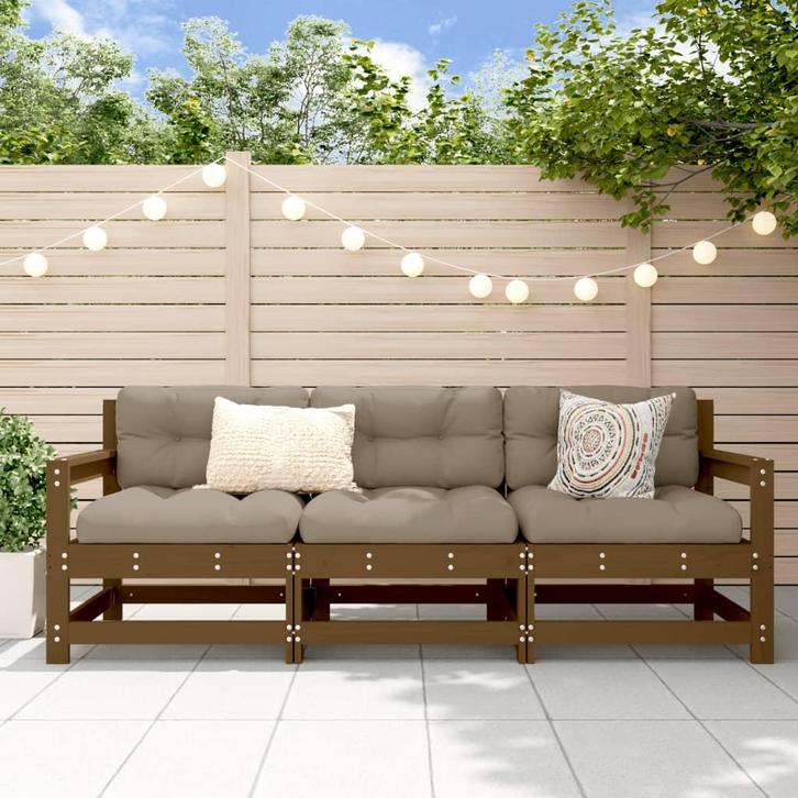 Massief Hout Tuinset | Tweede Kansje | OP = OP, Tuin en Terras, Tuinsets en Loungesets, Bank, Nieuw, Hout, Loungeset, Verzenden