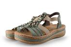 Rieker Sandalen in maat 38 Groen | 5% extra korting, Verzenden, Sandalen of Muiltjes, Gedragen, Groen